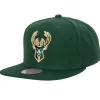 Headwear Mitchell & Ness -Team Ground 2.0 Snapback Milwaukee Bucks