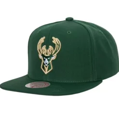 Headwear Mitchell & Ness -Team Ground 2.0 Snapback Milwaukee Bucks