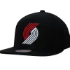 Headwear Mitchell & Ness -Team Ground 2.0 Snapback Portland Trail Blazers