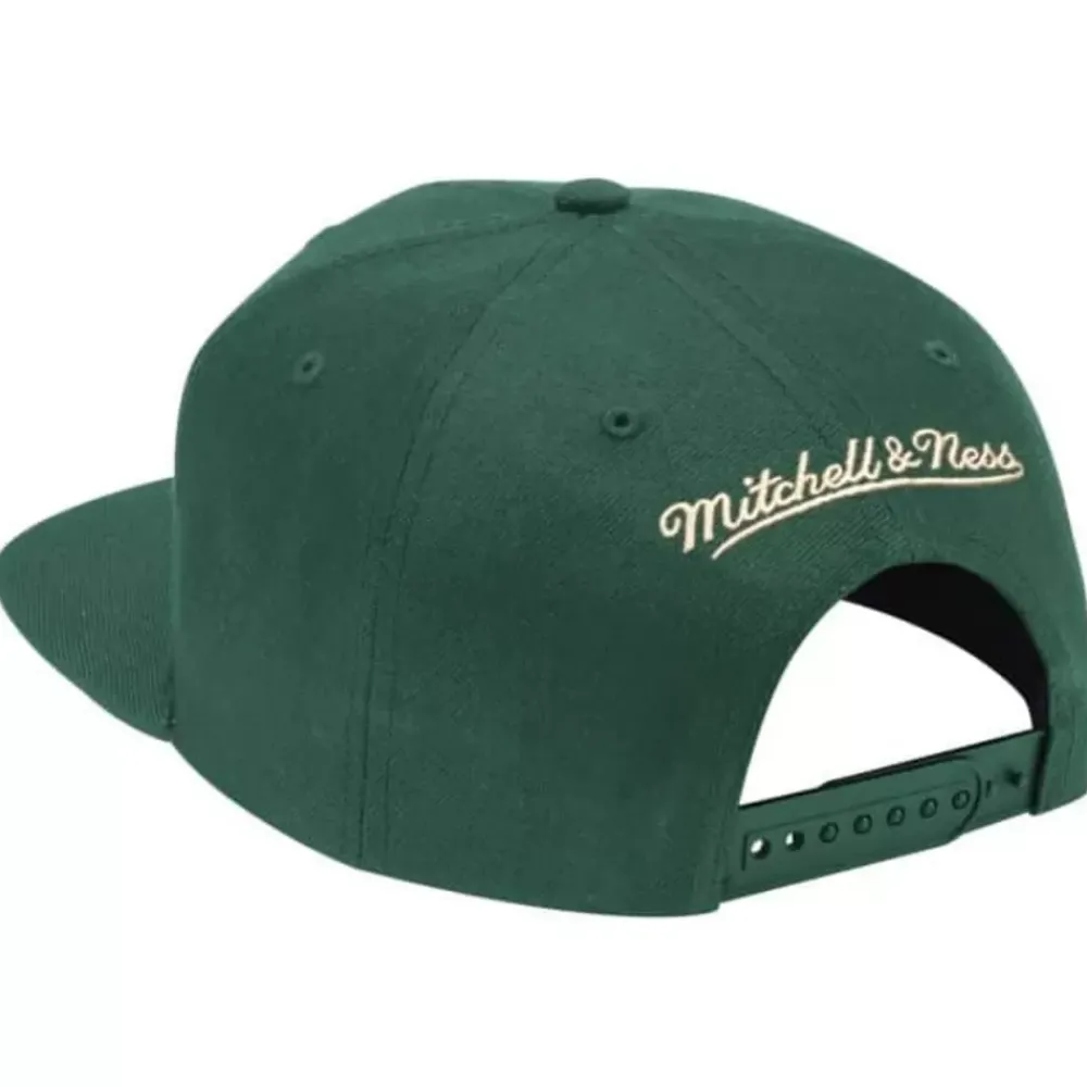 Headwear Mitchell & Ness -Team Ground Snapback Milwaukee Bucks