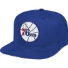 Headwear Mitchell & Ness -Team Ground Snapback Philadelphia 76Ers