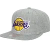 Headwear Mitchell & Ness -Team Heather 2.0 Snapback Los Angeles Lakers