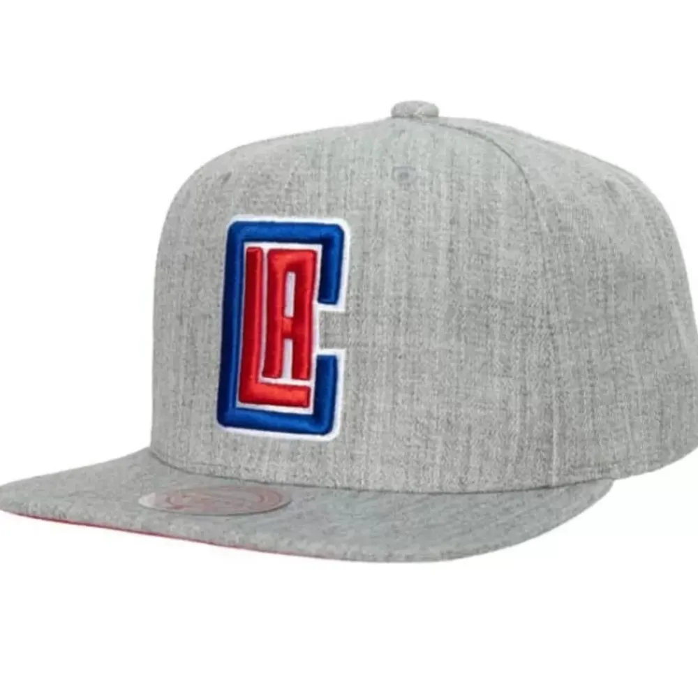 Headwear Mitchell & Ness -Team Heather 2.0 Snapback Los Angeles Clippers
