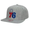 Headwear Mitchell & Ness -Team Heather 2.0 Snapback Philadelphia 76Ers