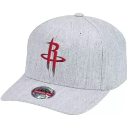 Headwear Mitchell & Ness -Team Heather Classic Red Snapback Houston Rockets
