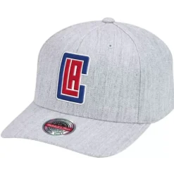 Headwear Mitchell & Ness -Team Heather Classic Red Snapback Los Angeles Clippers