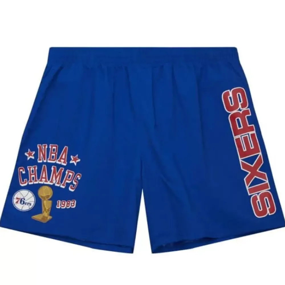 Apparel Mitchell & Ness Shorts-Team Heritage Woven Short Philadelphia 76Ers