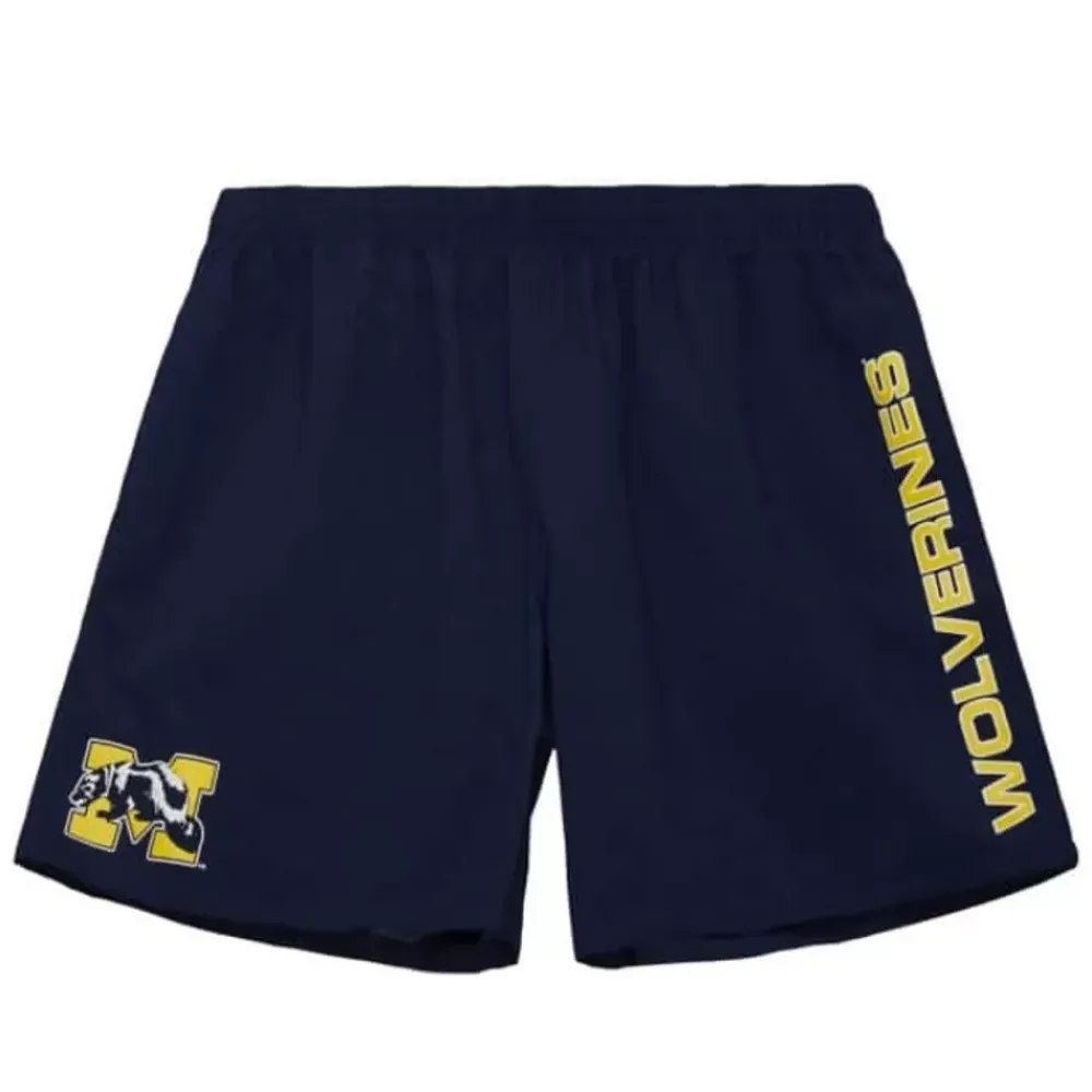 Apparel Mitchell & Ness Shorts-Team Heritage Woven Short University Of Michigan
