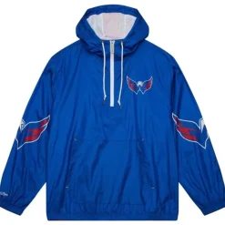 Apparel Mitchell & Ness Jackets & Outerwear-Team Og 2.0 Anorak Windbreaker Washington Capitals