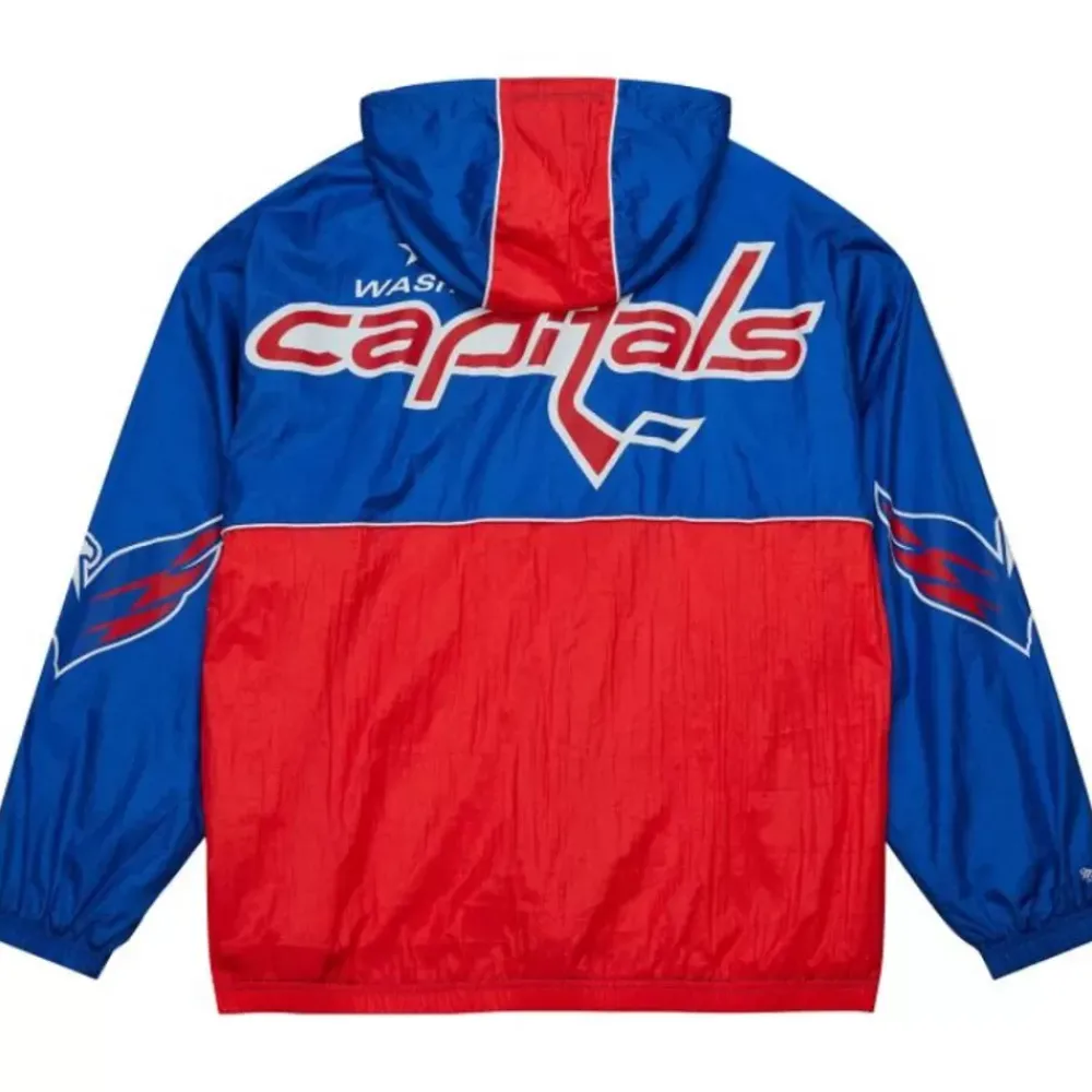 Apparel Mitchell & Ness Jackets & Outerwear-Team Og 2.0 Anorak Windbreaker Washington Capitals