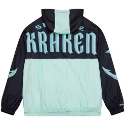 Apparel Mitchell & Ness Jackets & Outerwear-Team Og 2.0 Anorak Windbreaker Seattle Kraken