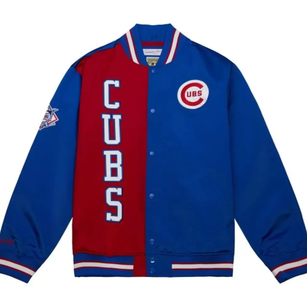 Apparel Mitchell & Ness Jackets & Outerwear-Team Og 2.0 Lightweight Satin Jacket Chicago Cubs