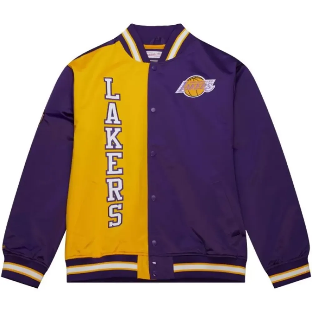 Apparel Mitchell & Ness Jackets & Outerwear-Team Og 2.0 Lightweight Satin Jacket Los Angeles Lakers