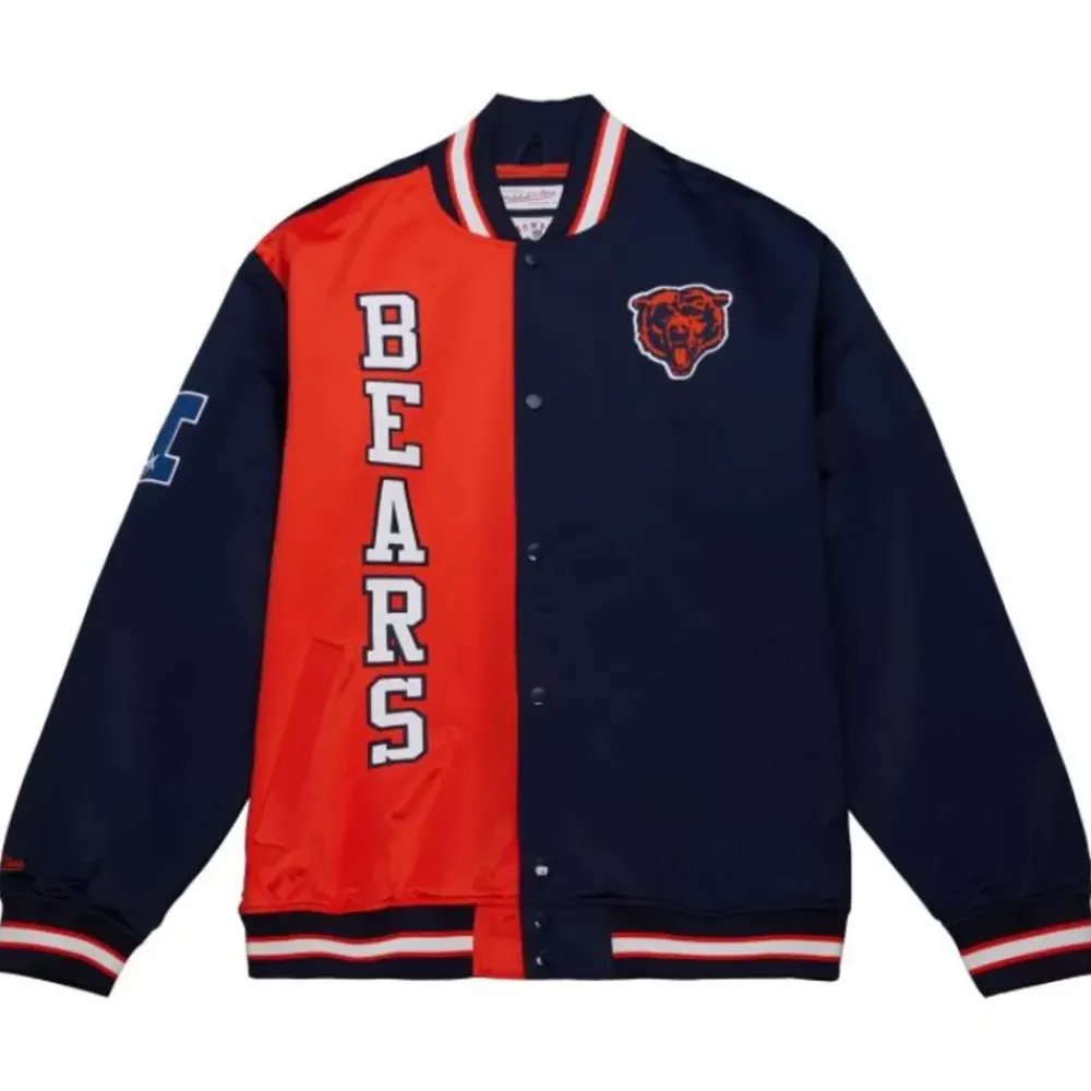 Apparel Mitchell & Ness Jackets & Outerwear-Team Og 2.0 Lightweight Satin Jacket Chicago Bears
