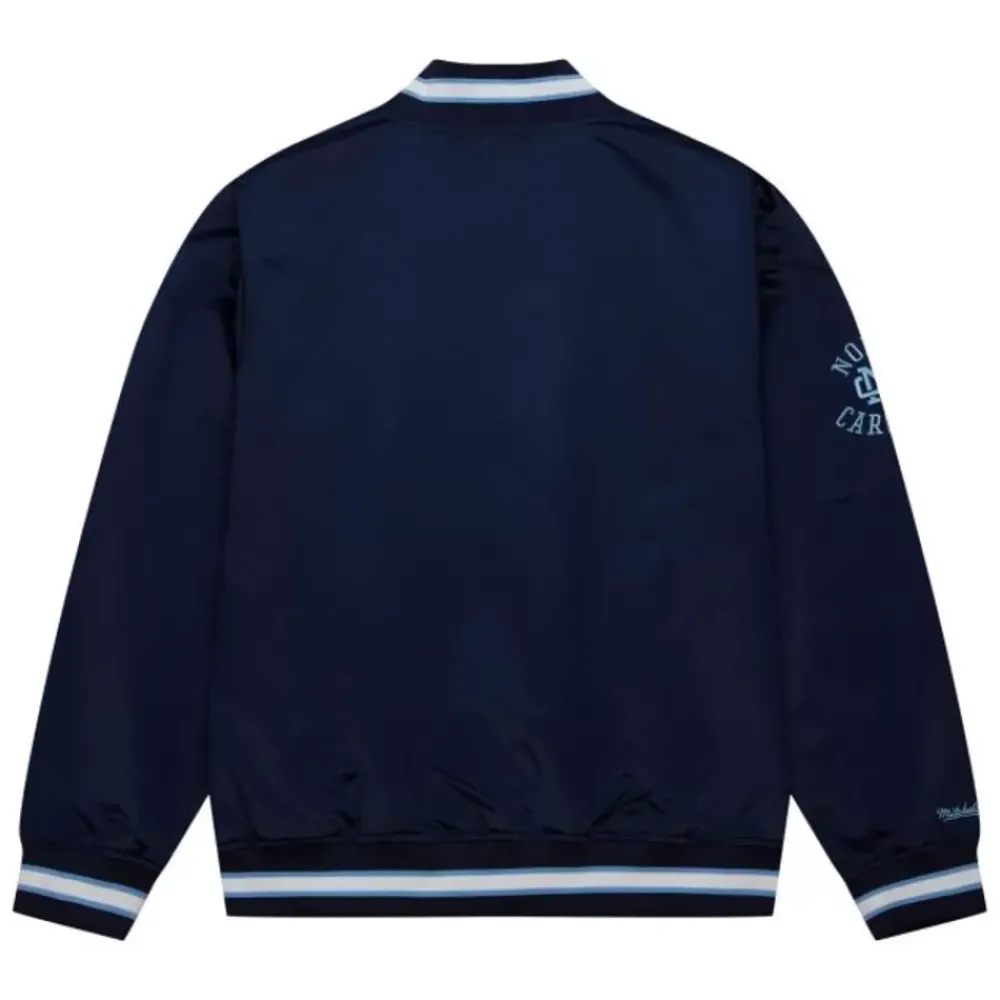 Apparel Mitchell & Ness Jackets & Outerwear-Team Og 2.0 Lightweight Satin Jacket University Of North Carolina