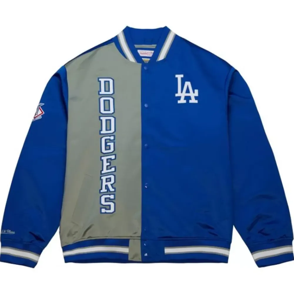Apparel Mitchell & Ness Jackets & Outerwear-Team Og 2.0 Lightweight Satin Jacket Los Angeles Dodgers
