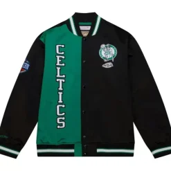 Apparel Mitchell & Ness Jackets & Outerwear-Team Og 2.0 Lightweight Satin Jacket Boston Celtics