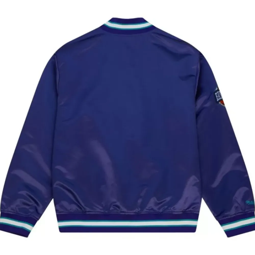 Apparel Mitchell & Ness Jackets & Outerwear-Team Og 2.0 Lightweight Satin Jacket Charlotte Hornets