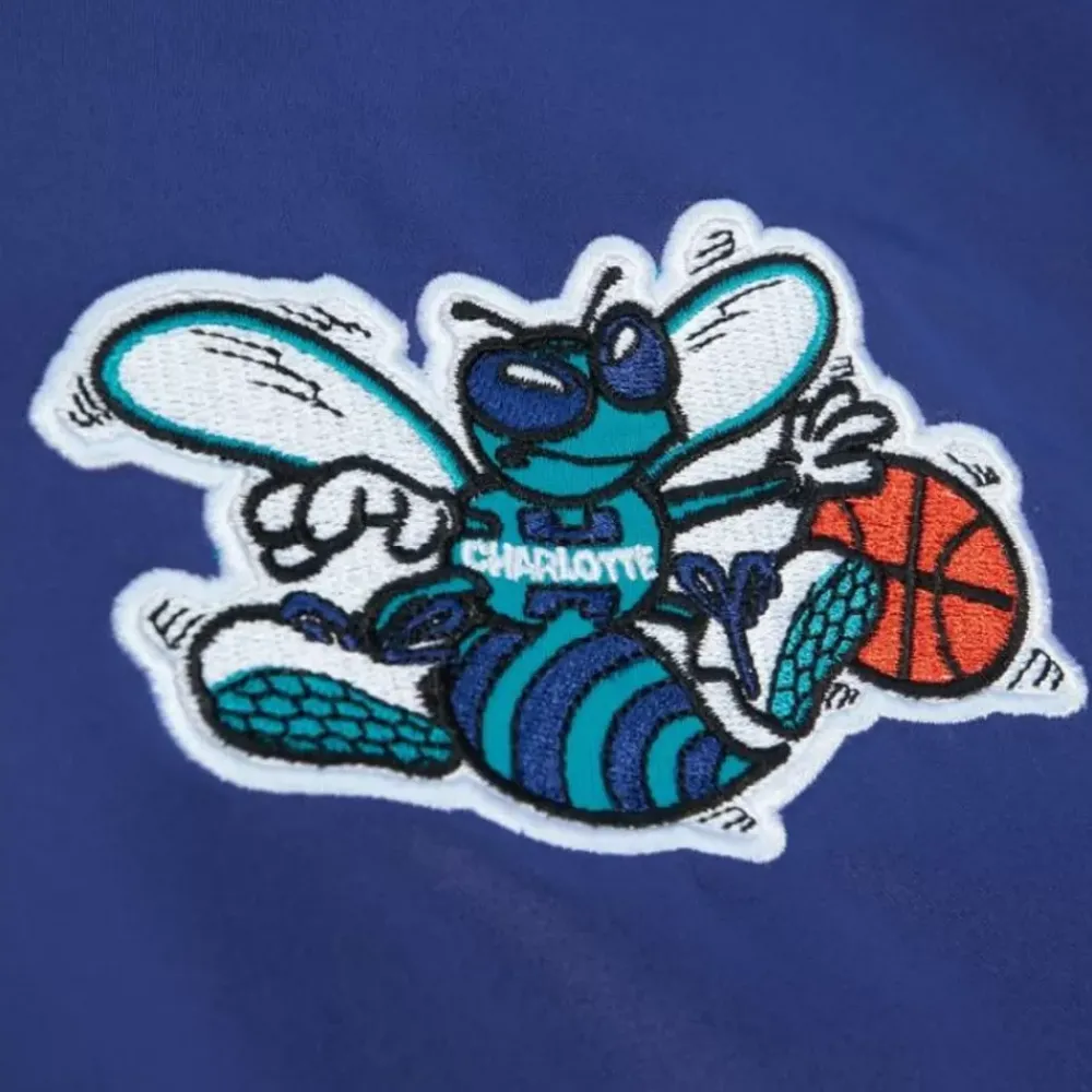 Apparel Mitchell & Ness Jackets & Outerwear-Team Og 2.0 Lightweight Satin Jacket Charlotte Hornets