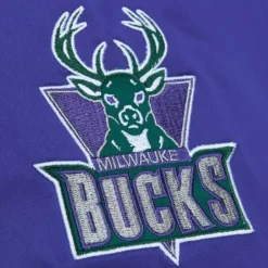 Apparel Mitchell & Ness Jackets & Outerwear-Team Og 2.0 Lightweight Satin Jacket Milwaukee Bucks
