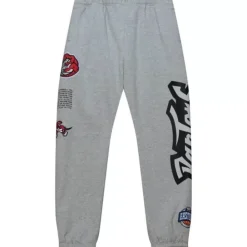 Apparel Mitchell & Ness Pants-Team Origins Fleece Pant Toronto Raptors