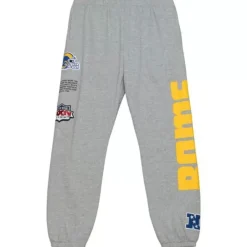 Apparel Mitchell & Ness Pants-Team Origins Fleece Pant Los Angeles Rams