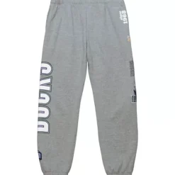 Apparel Mitchell & Ness Pants-Team Origins Fleece Pant Milwaukee Bucks