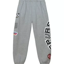 Apparel Mitchell & Ness Pants-Team Origins Fleece Pant San Antonio Spurs