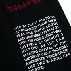 Apparel Mitchell & Ness Shorts-Team Origins Fleece Short Detroit Pistons