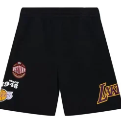 Apparel Mitchell & Ness Shorts-Team Origins Fleece Short Los Angeles Lakers