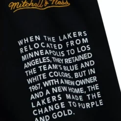 Apparel Mitchell & Ness Shorts-Team Origins Fleece Short Los Angeles Lakers