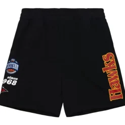 Apparel Mitchell & Ness Shorts-Team Origins Fleece Short Atlanta Hawks
