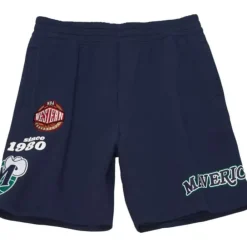 Apparel Mitchell & Ness Shorts-Team Origins Fleece Short Dallas Mavericks