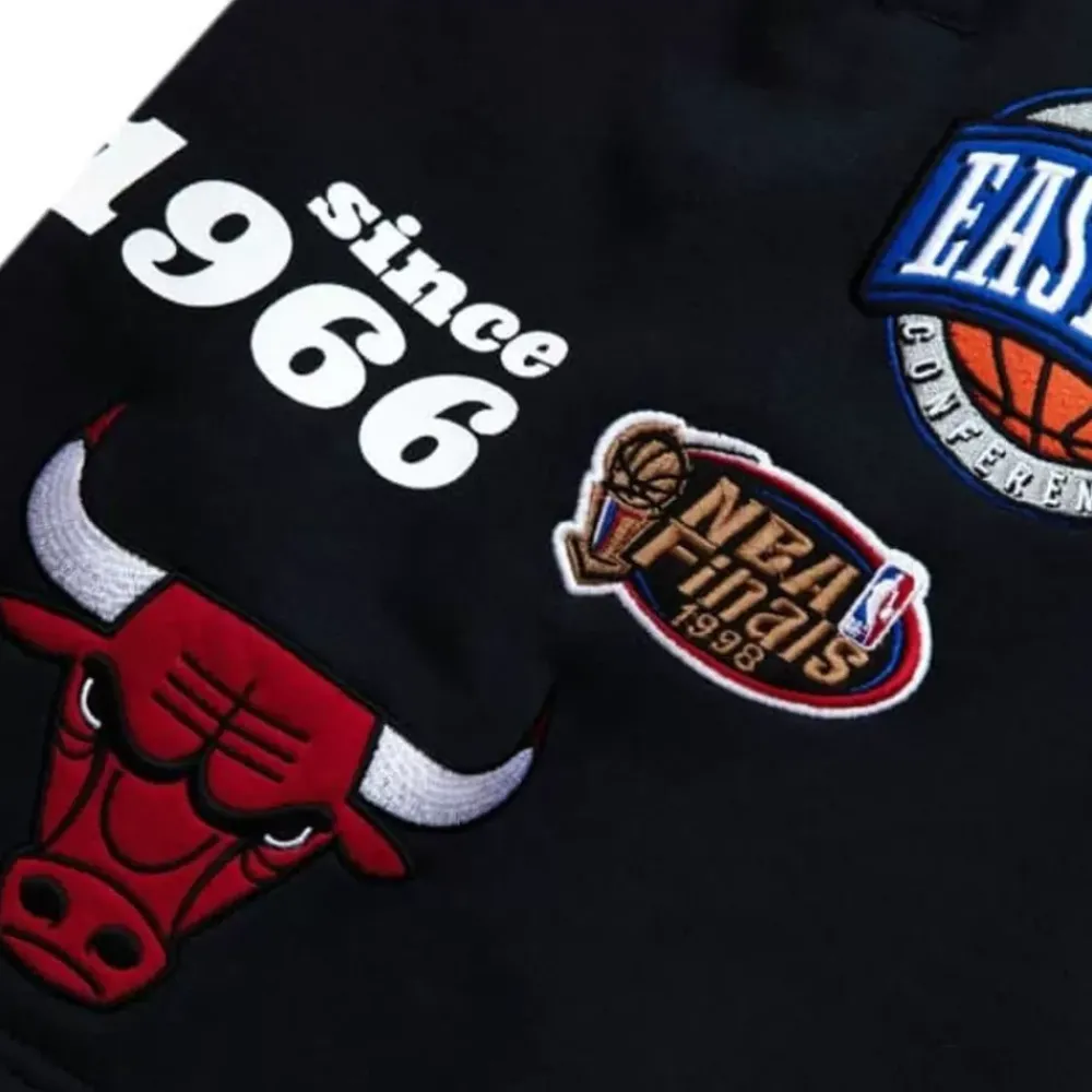 Apparel Mitchell & Ness Shorts-Team Origins Fleece Short Chicago Bulls