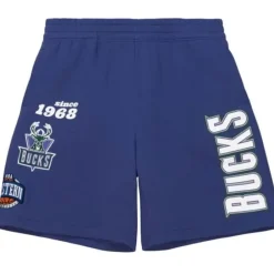 Apparel Mitchell & Ness Shorts-Team Origins Fleece Short Milwaukee Bucks