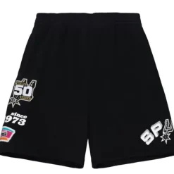 Apparel Mitchell & Ness Shorts-Team Origins Fleece Short San Antonio Spurs