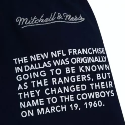 Apparel Mitchell & Ness Shorts-Team Origins Fleece Short Dallas Cowboys