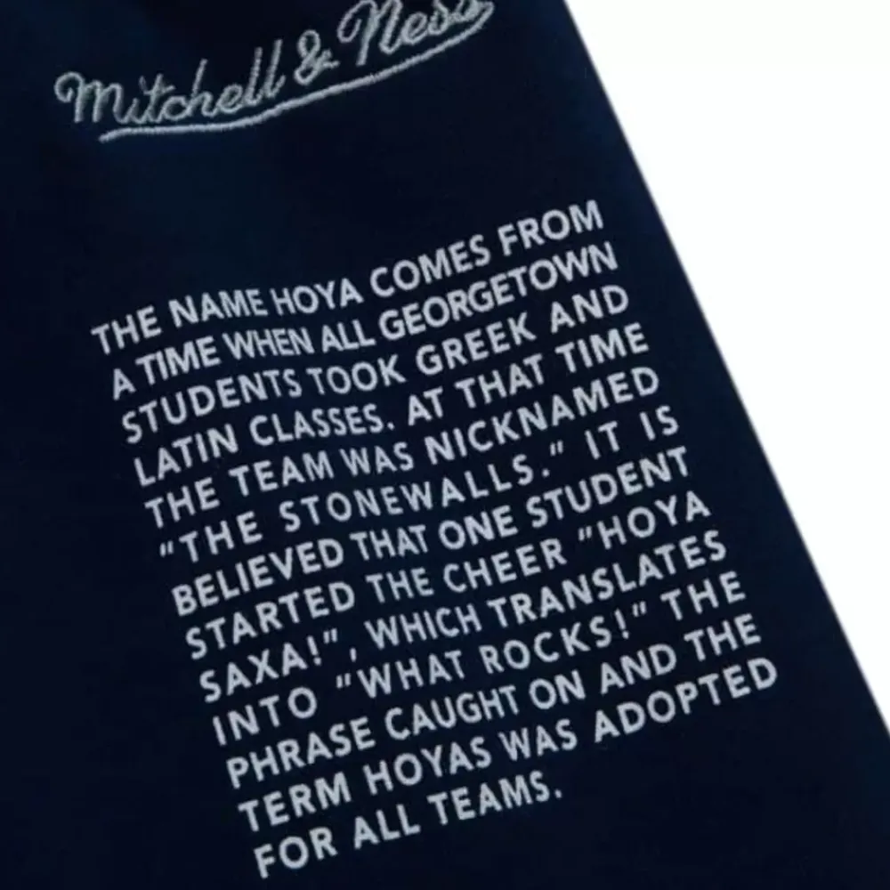 Apparel Mitchell & Ness Shorts-Team Origins Fleece Short Georgetown University