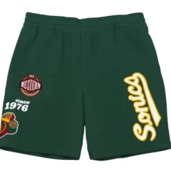 Apparel Mitchell & Ness Shorts-Team Origins Fleece Short Seattle Supersonics