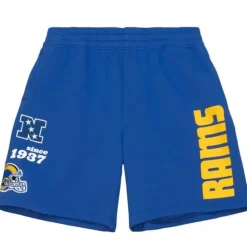 Apparel Mitchell & Ness Shorts-Team Origins Fleece Short Los Angeles Rams