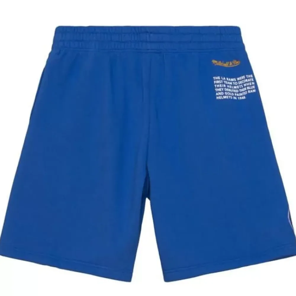 Apparel Mitchell & Ness Shorts-Team Origins Fleece Short Los Angeles Rams