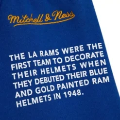 Apparel Mitchell & Ness Shorts-Team Origins Fleece Short Los Angeles Rams