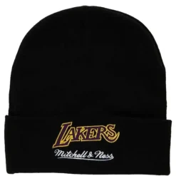 Headwear Mitchell & Ness -Team Origins Knit Hwc Los Angeles Lakers