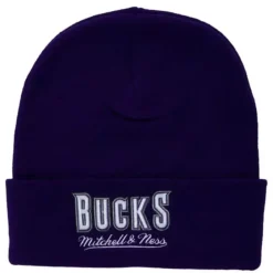 Headwear Mitchell & Ness -Team Origins Knit Hwc Milwaukee Bucks