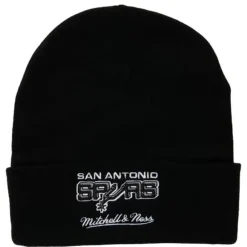 Headwear Mitchell & Ness -Team Origins Knit Hwc San Antonio Spurs