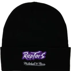 Headwear Mitchell & Ness -Team Origins Knit Hwc Toronto Raptors