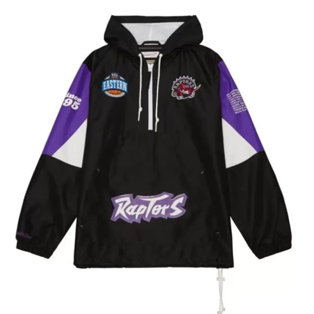 Apparel Mitchell & Ness Jackets & Outerwear-Team Origins Pullover Anorak Toronto Raptors