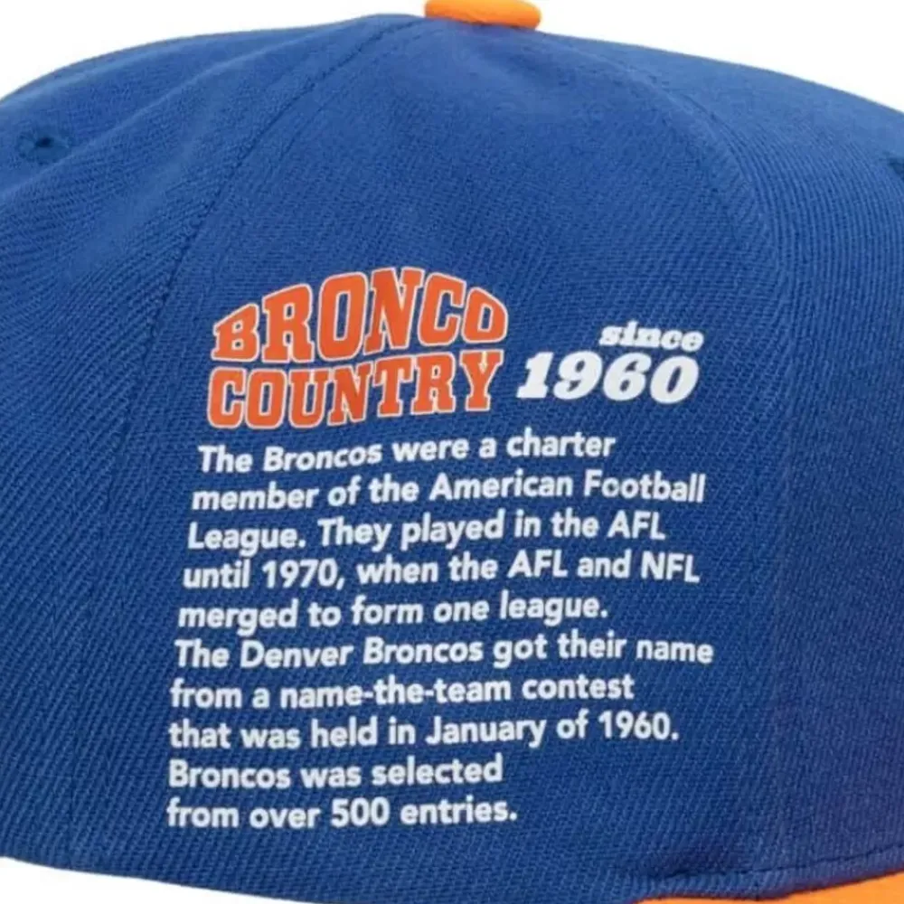Headwear Mitchell & Ness -Team Origins Snapback Denver Broncos