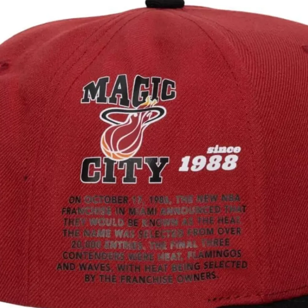 Headwear Mitchell & Ness -Team Origins Snapback Hwc Miami Heat