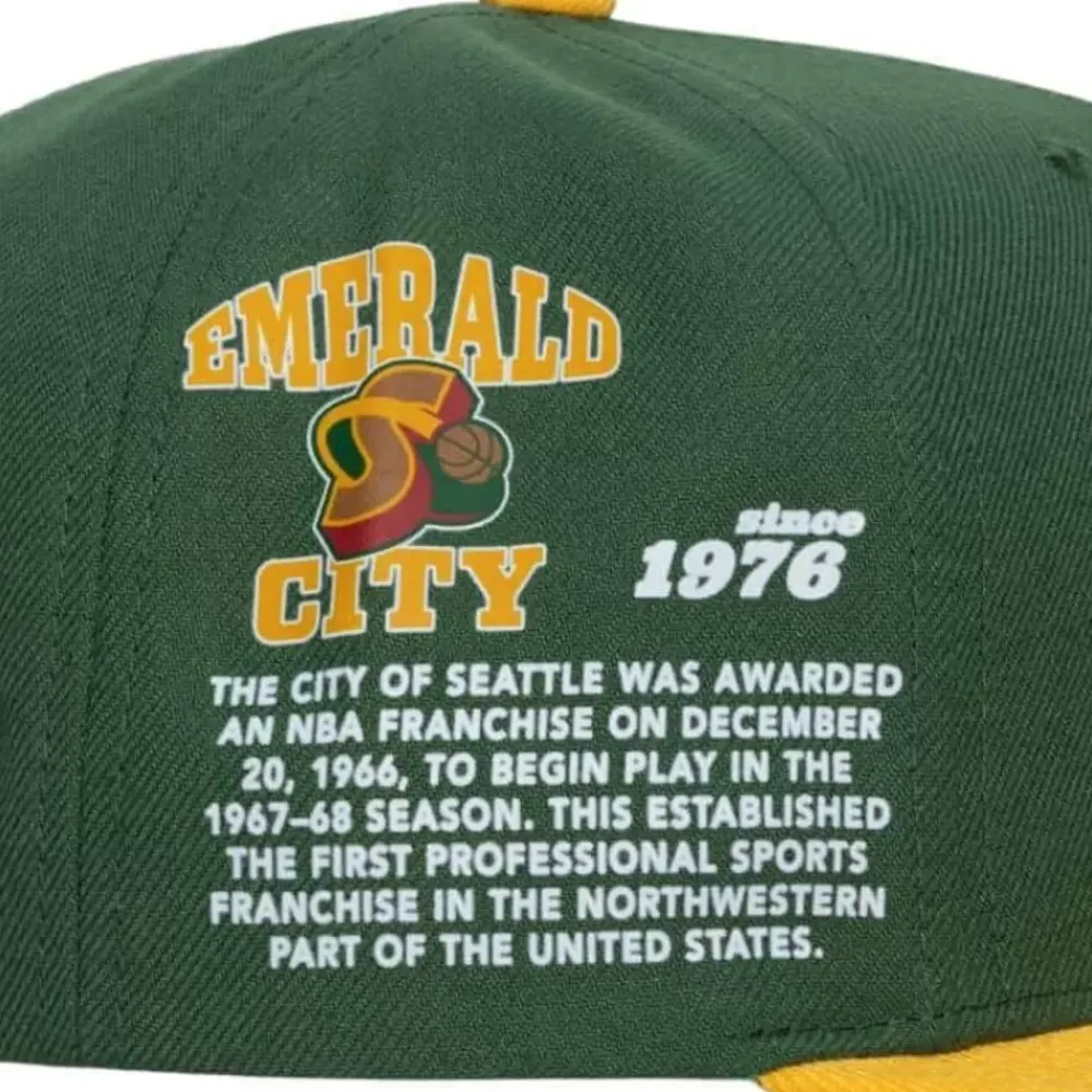Headwear Mitchell & Ness -Team Origins Snapback Hwc Seattle Supersonics